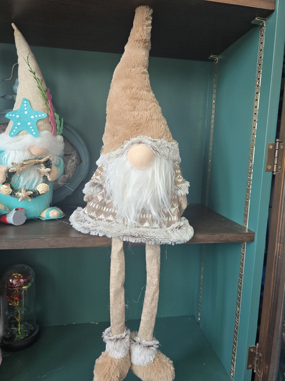 Beige Nordic Gnome Plush Holiday Décor - Cozy Neutral Accent